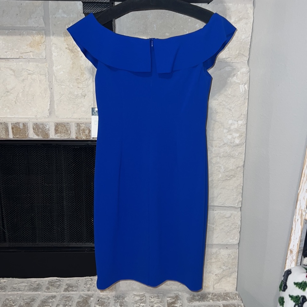 Ralph Lauren Deep Lapis Dress NWT - Picture 5 of 9